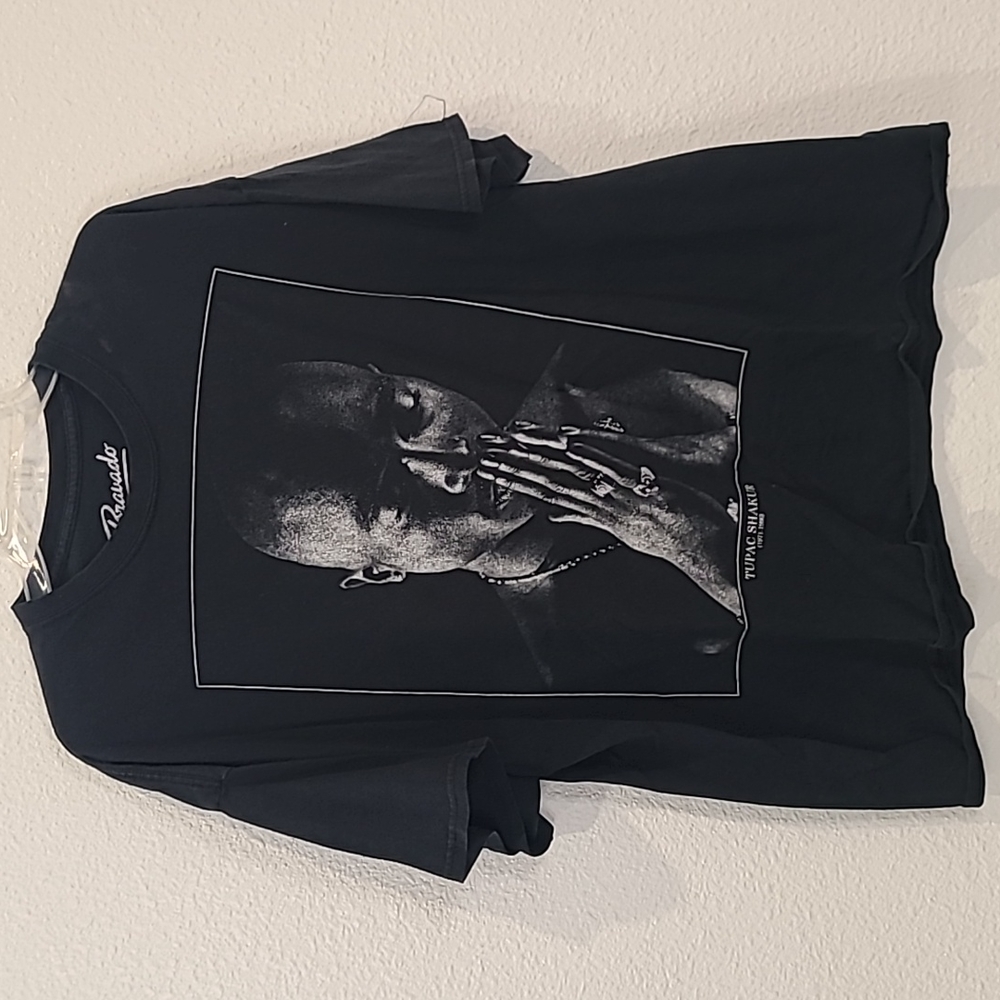Bravado vintage style memorial Tupac shirt XXL black